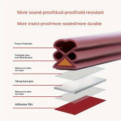 6m Knot Type Door And Window Sealing Strip - Dust-proof Sound Insulation