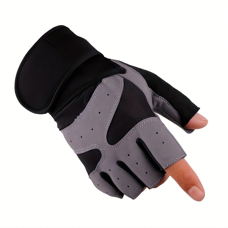 Non slip Breathable Half Finger Gloves for Mountaineering Cycling Weightlifting