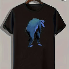 Cartoon Animal Print Men's Sports T-shirt