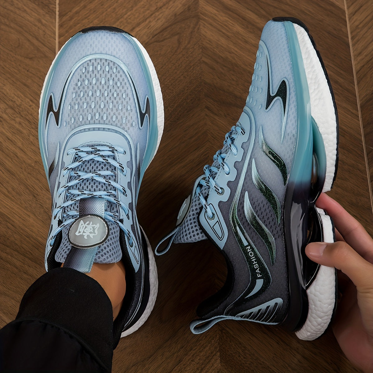 Air Cushion Unisex Lightweight Lace Up Sneakers
