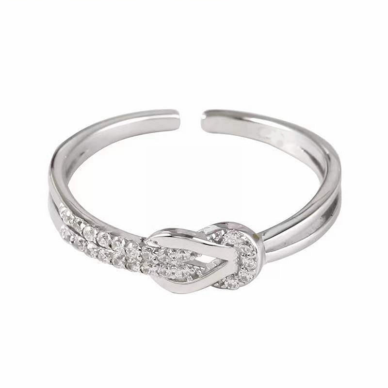 Girl's Bow Shaped Opening Ring Mother's Christmas Gift