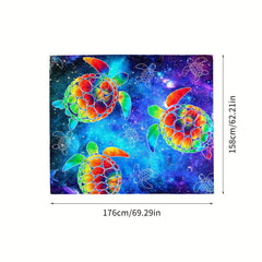 Colorful Turtle Picnic Mat Waterproof Sandproof for Picnics Camping