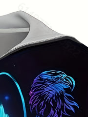 Colorful Eagle 3D Print Hoodie - Men's Graphic Hooded Pullover