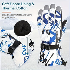 Waterproof Ski Snowboard Gloves Winter Warm Mittens Cold Weather Touchscreen