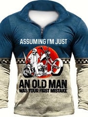 Pattern Men's Casual Comfy Long Sleeve Shirt for Autumn