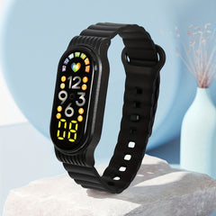 Boys Teens Heart Weekly Date Touch Sports LED Watch