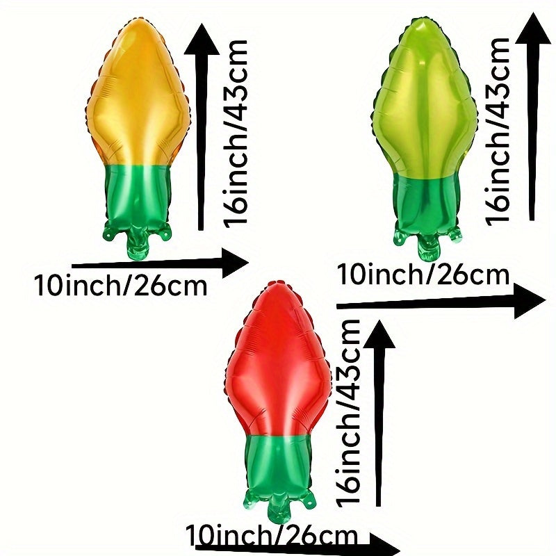Mini Christmas Tree Snowman Balloons Candy Windmill Festive Bulbs
