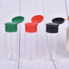 5pcs Spice Shakers Plastic Seasoning Jar, Creative Design, Salt Pepper Storage
