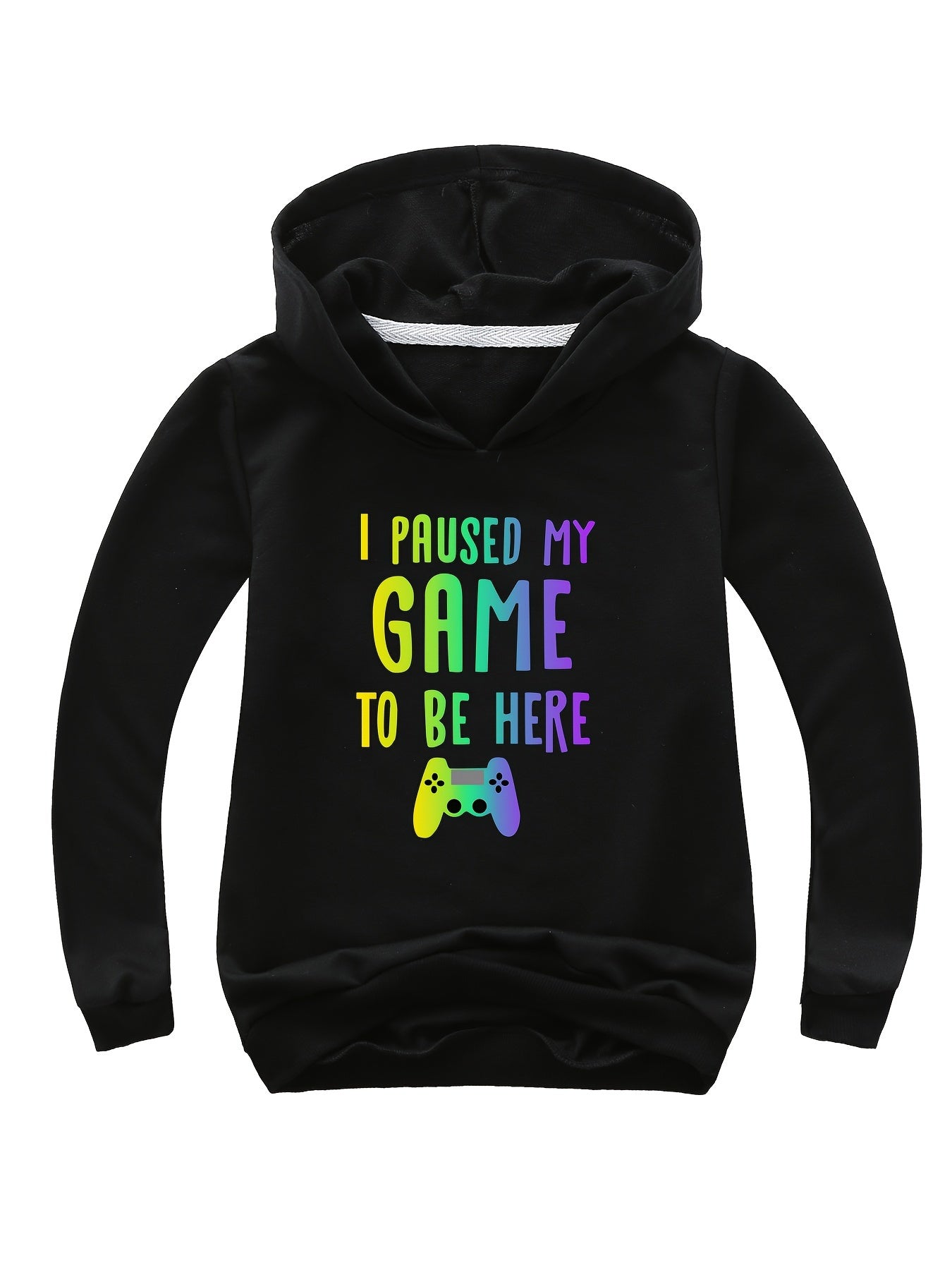 PAUSED MY GAME TO BE HERE Hooded Sweatshirt