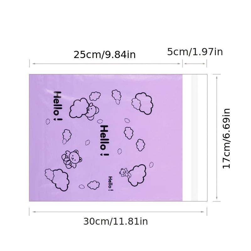 10pcs Pink Waterproof Self Adhesive Seal Bag