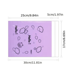 10pcs Pink Waterproof Self Adhesive Seal Bag