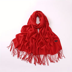 Cashmere Warm Shawl Tassel Long Scarf