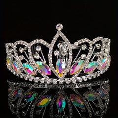 Red Crystal Tiara Queen Crown Headband