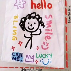 Christmas & Thanksgiving Tote Bag - Holiday Cartoon Design