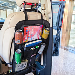 Car Seat Back Storage Bag with Tablet Stand