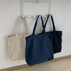 Large Canvas Shopping Shoulder Tote Bag Gym Sports Bag