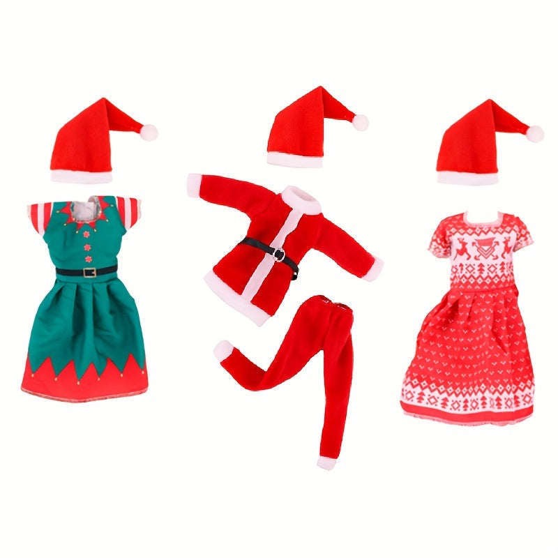 Mini Merry Christmas Ornament & Xmas Clothes For 11.8" Dolls