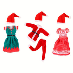 Mini Merry Christmas Ornament & Xmas Clothes For 11.8" Dolls