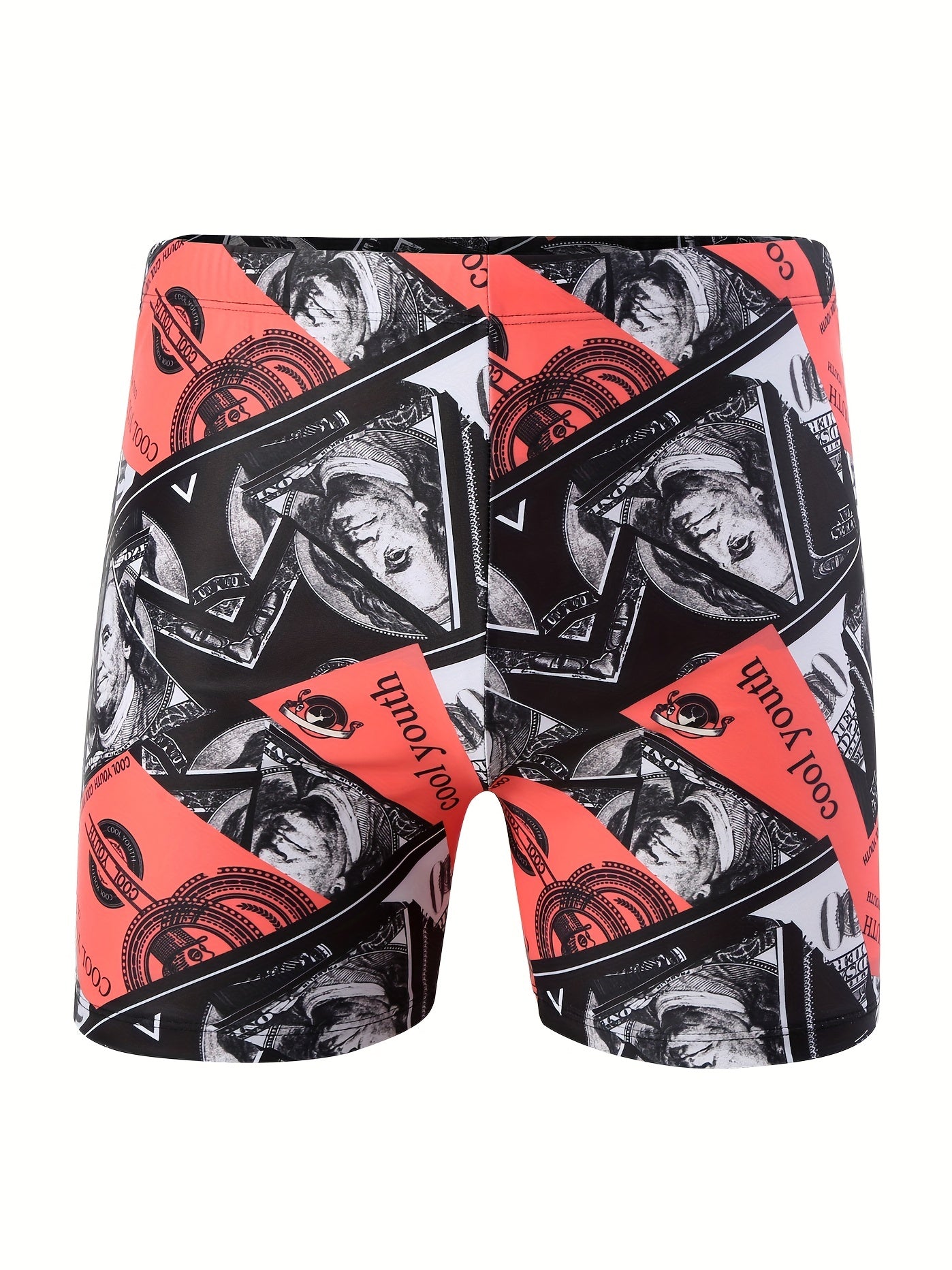 100 Dollar Bill Print Shorts Casual Summer Pool Beach Shorts
