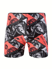 100 Dollar Bill Print Shorts Casual Summer Pool Beach Shorts
