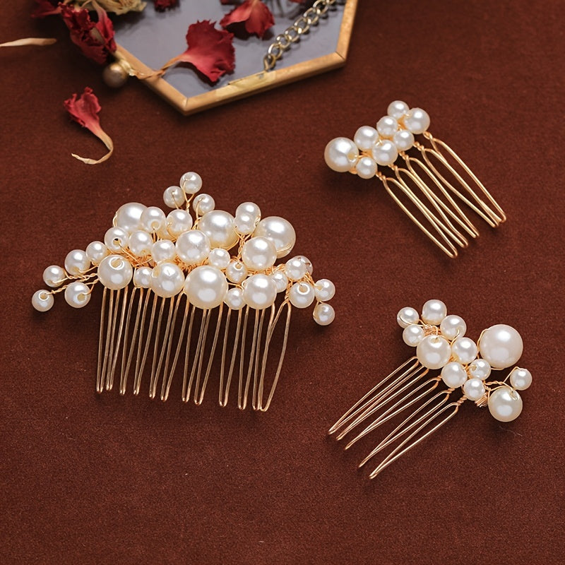 5pcs Bridal Pearls Hair Pins Hair Accessories For Brides