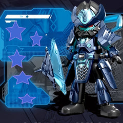 Mecha Warrior Splicing Statue with Weapons