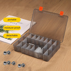 1PC Transparent Plastic Tool Box Part Classification And Organization Box