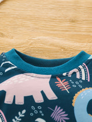 Baby Boys Dinosaur Print Set Sweatshirt Trousers Loungewear
