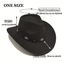 Vintage Felt Wide Brim Hat Western Cowboy Hat