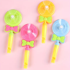 4pcs Mini Whistle Lollipop Windmill Creative Toys for Children's Party