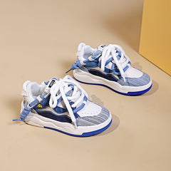 Women's Chunky Sneakers Lace Up Flat Heighten Skate Shoes