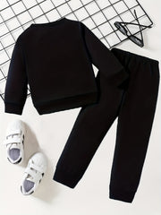 Dino Reflective Skeleton Sweatshirt & Sweatpants Set