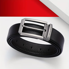 Men's Leather Belt High Pin Buckle Jeans Denim Casual Business Belt