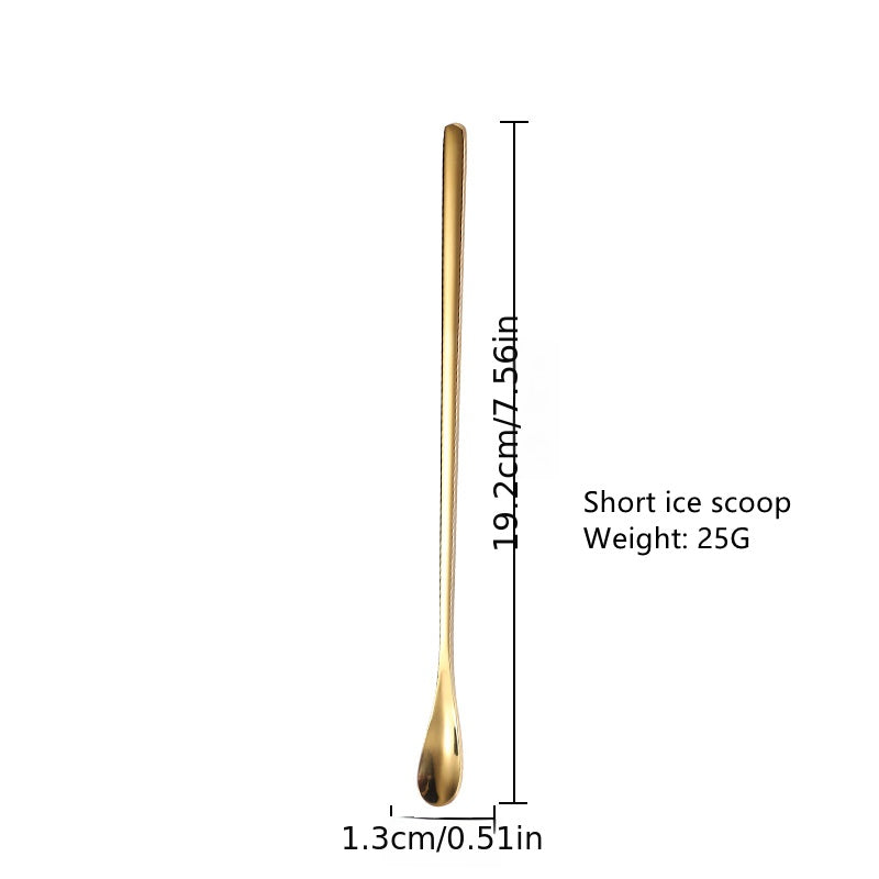Stainless Steel Long Handle Coffee Stir Spoon Teaspoon