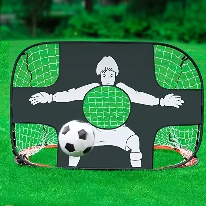 Portable Football Goal Foldable Mobile Training Football Net Frame