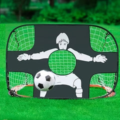 Portable Football Goal Foldable Mobile Training Football Net Frame