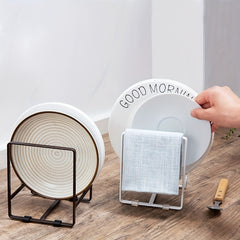 2pcs Home Plate Holder Vertical Cupboard Organizer