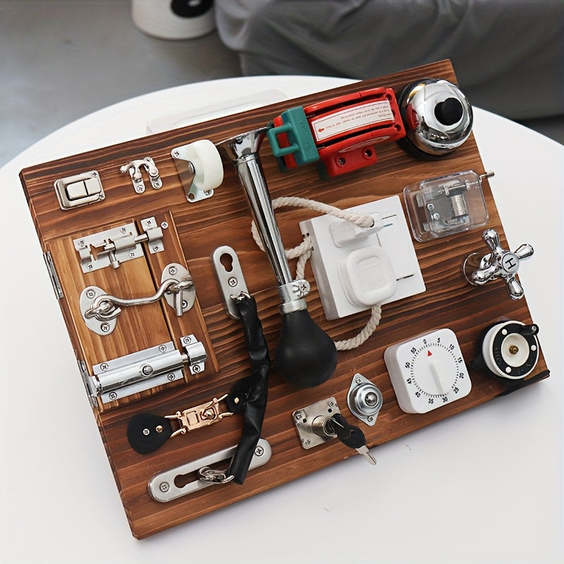 Piosoo Locking Board Mechanical Learning Toy