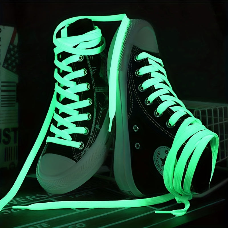 Reflective & Glow in the Dark Shoelaces Set - Enhanced Visibility & Safety