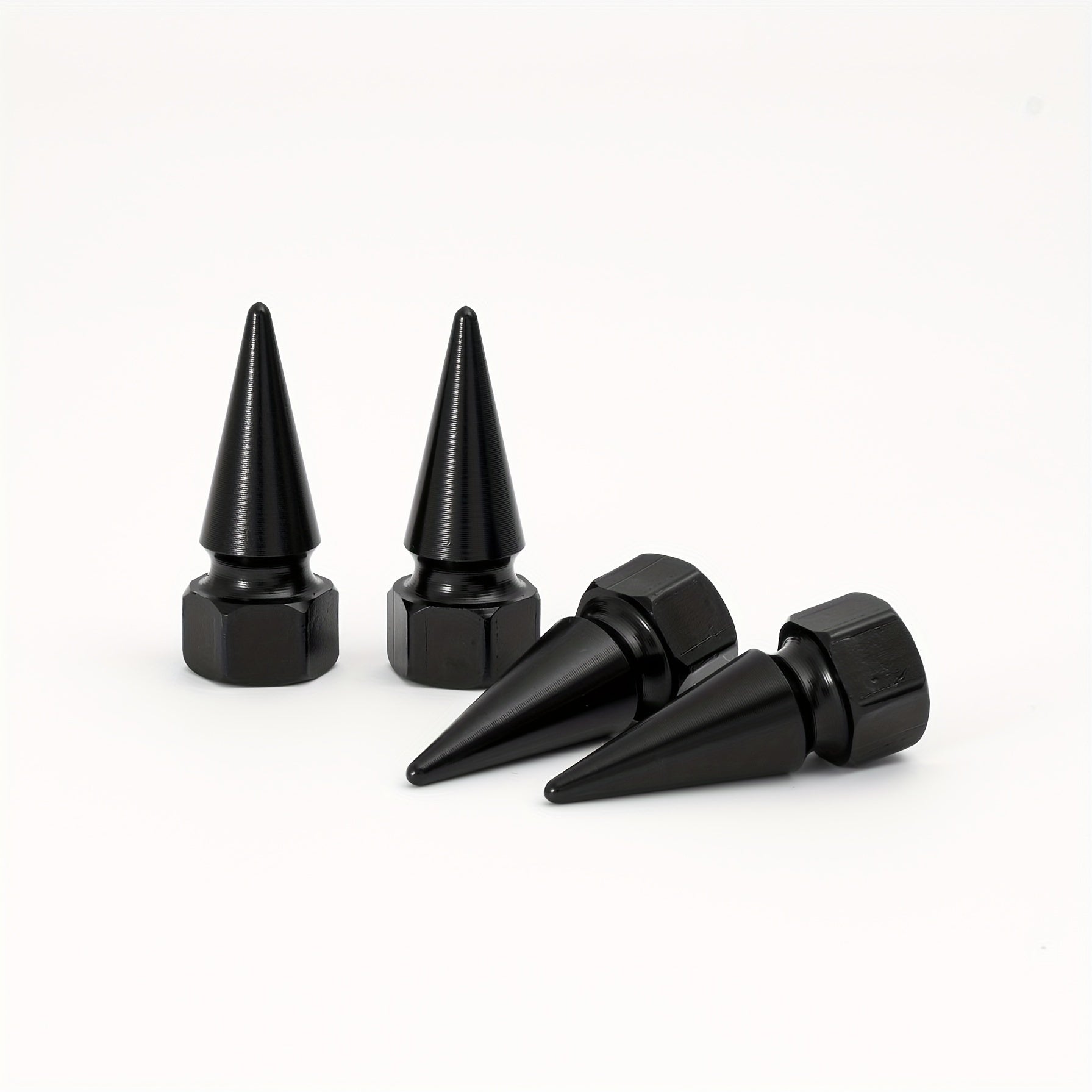 4pcs Universal Screw Valve Cap Car Modification Sharp Valve Mouth