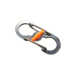 5pcs S Type Carabiner Mini Metal Keychain Buckle Lock for Outdoor Travel