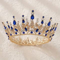 Vintage Crystal Headband Queen Princess Crown Bridal Wedding Head Jewelry