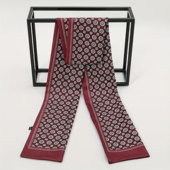 Men's Printed Twill Double Layer Scarf