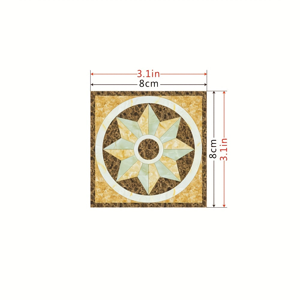 1pc Floor Decoration Stickers Tile Diagonal PVC Waterp