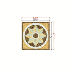 1pc Floor Decoration Stickers Tile Diagonal PVC Waterp