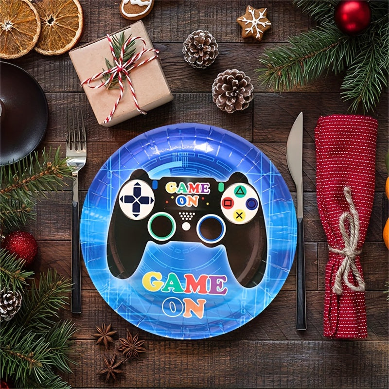 40pcs Video Game Birthday Party Tableware Set Gaming Happy Birthday Supplies