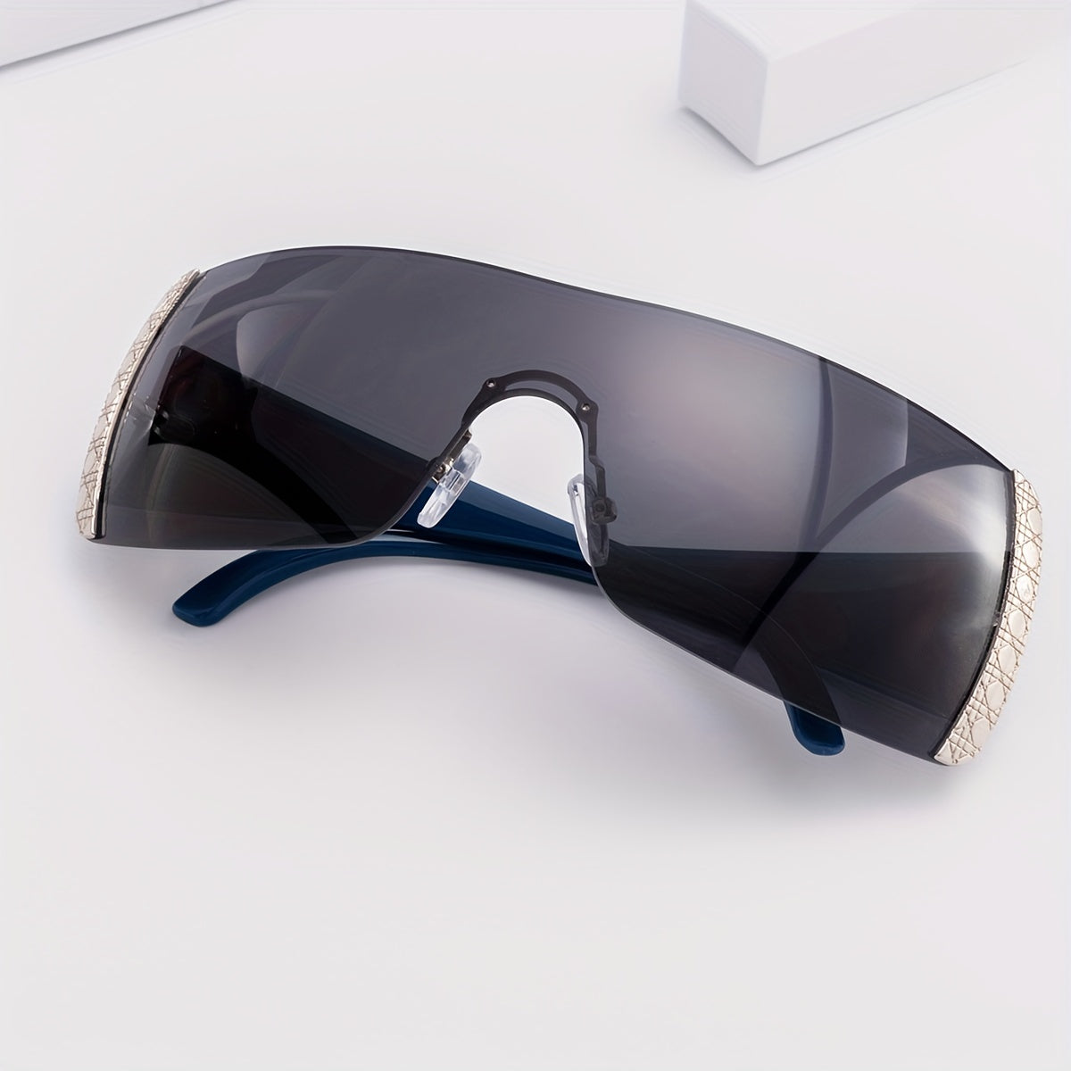 Men's Frameless Sunglasses Street Style With Glasses Box