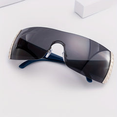 Men's Frameless Sunglasses Street Style With Glasses Box