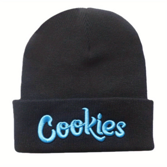 Unisex Cookies Embroidered Warm Hip Hop Knitted Hat