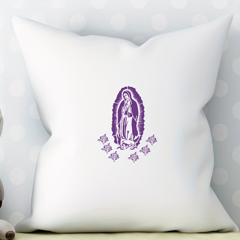 Virgin Mary Stencil 21x59 cm for Painting Wall Wood Fabric Furniture